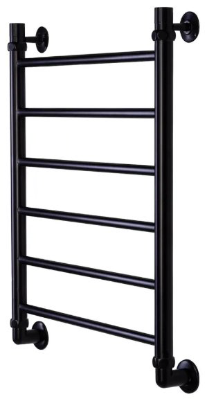 Полотенцесушитель Оптима водяной VLP-1-5060-black-m, лесенка 50x60 см купить,118558