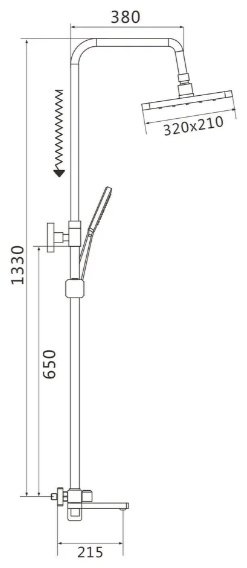 Domani-Spa душевой набор (гарнитур) KABINKA.KZ