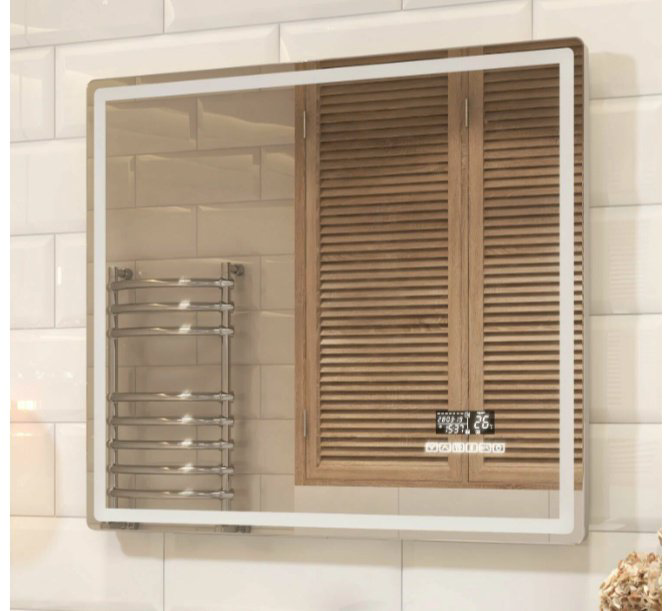Зеркало настенное Kabinka.kz LED Geometry Media voice 800 Vigo 80x70см купить,187900