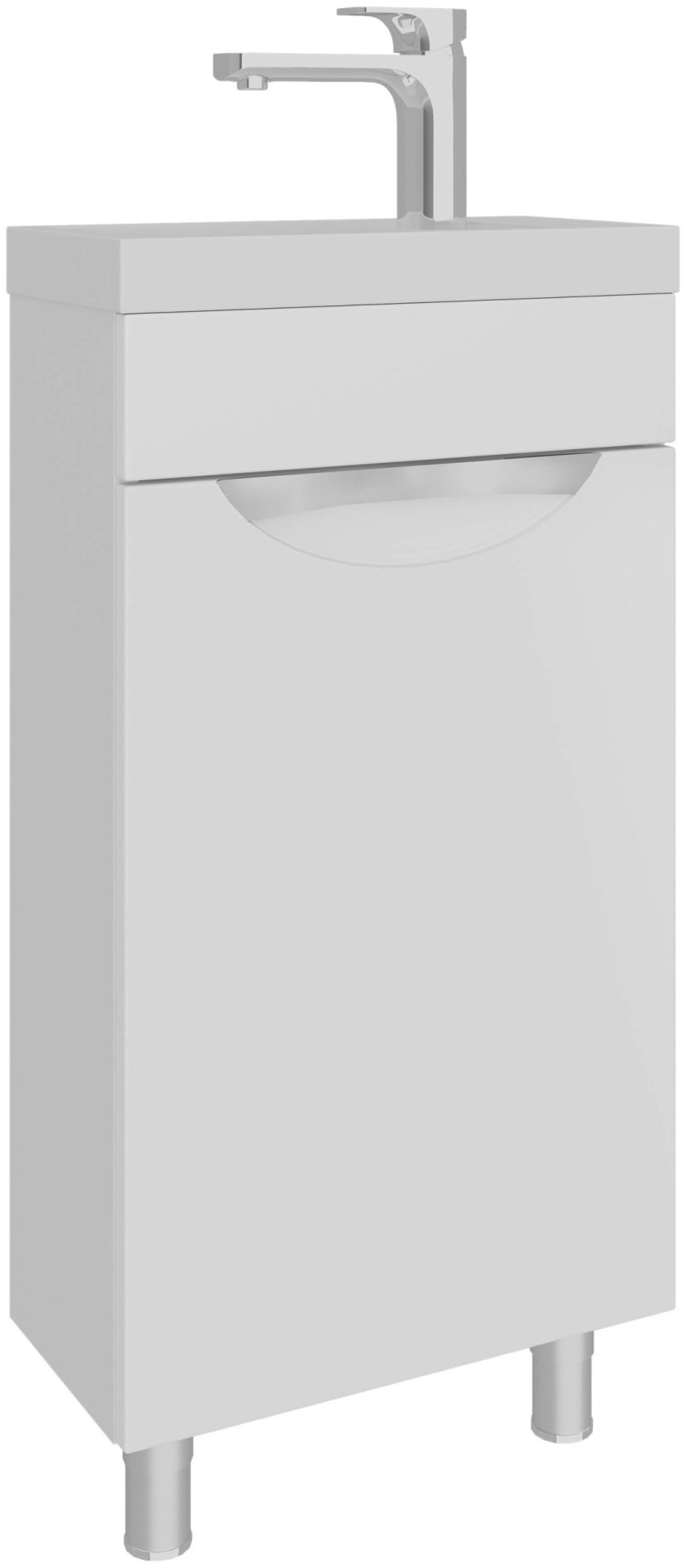 Тумба с раковиной AVK Верона 1 Дверь , 40x70x20 см, белый