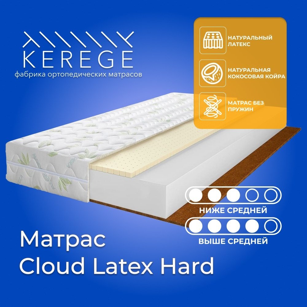 Матрас Cloud Latex Hard, 200x200x20 см - ForteMarket Матрас Cloud Latex Hard, 200x200x20 см купить,96489