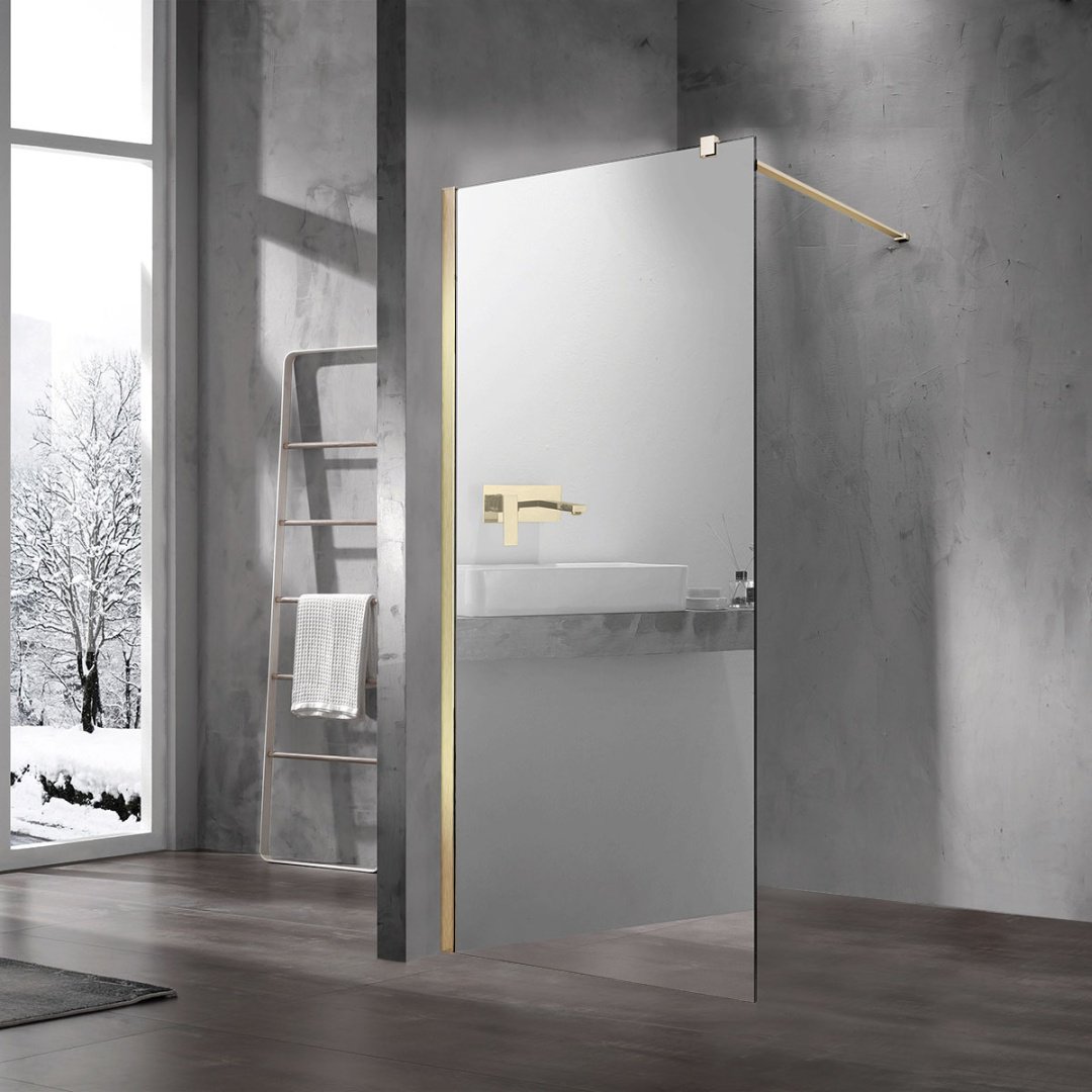 Душевое ограждение KABINKA.KZ одностенное Walk-In VSW-1H900MRG, 900х2000 мм