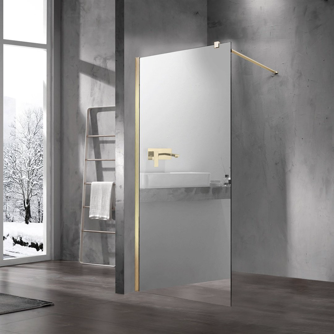 Душевое ограждение KABINKA.KZ одностенное Walk-In VSW-1H900MRG, 900х2000 мм