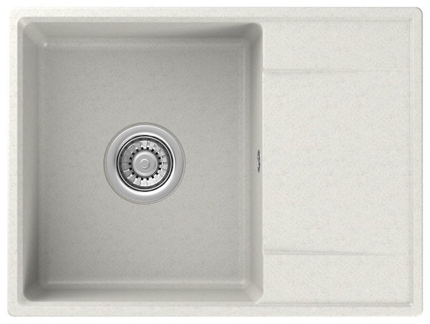 Кухонная мойка NOVA 4640145616184 накладная 59х44х20 см, кварцевый песок, тон белый купить,NaN