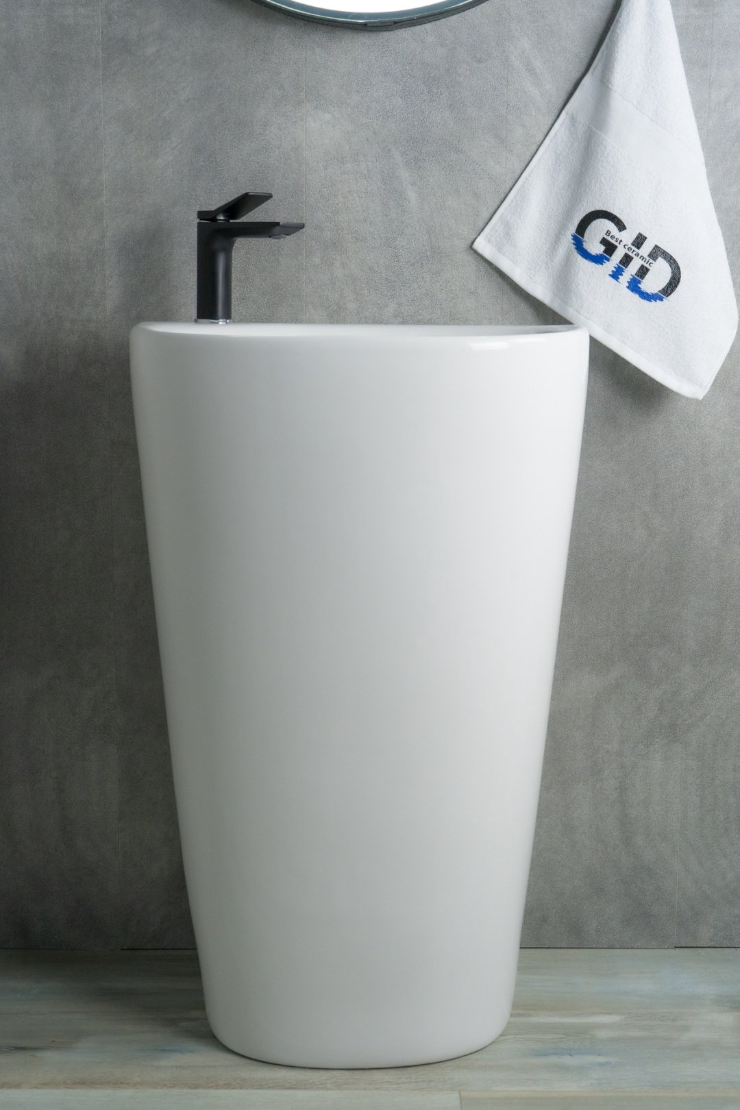 Раковина GID-ceramic 81108 Nb188 с пьедесталом нестандартная 40, керамика купить,389940