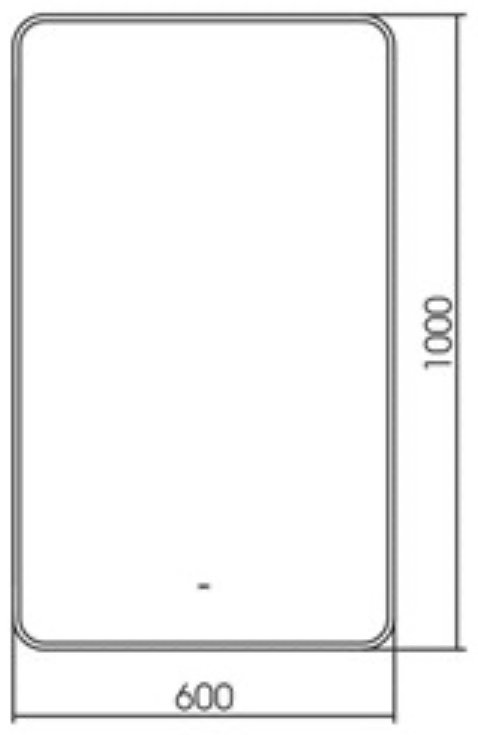 Зеркало настенное Azario 60x100 см купить,NaN