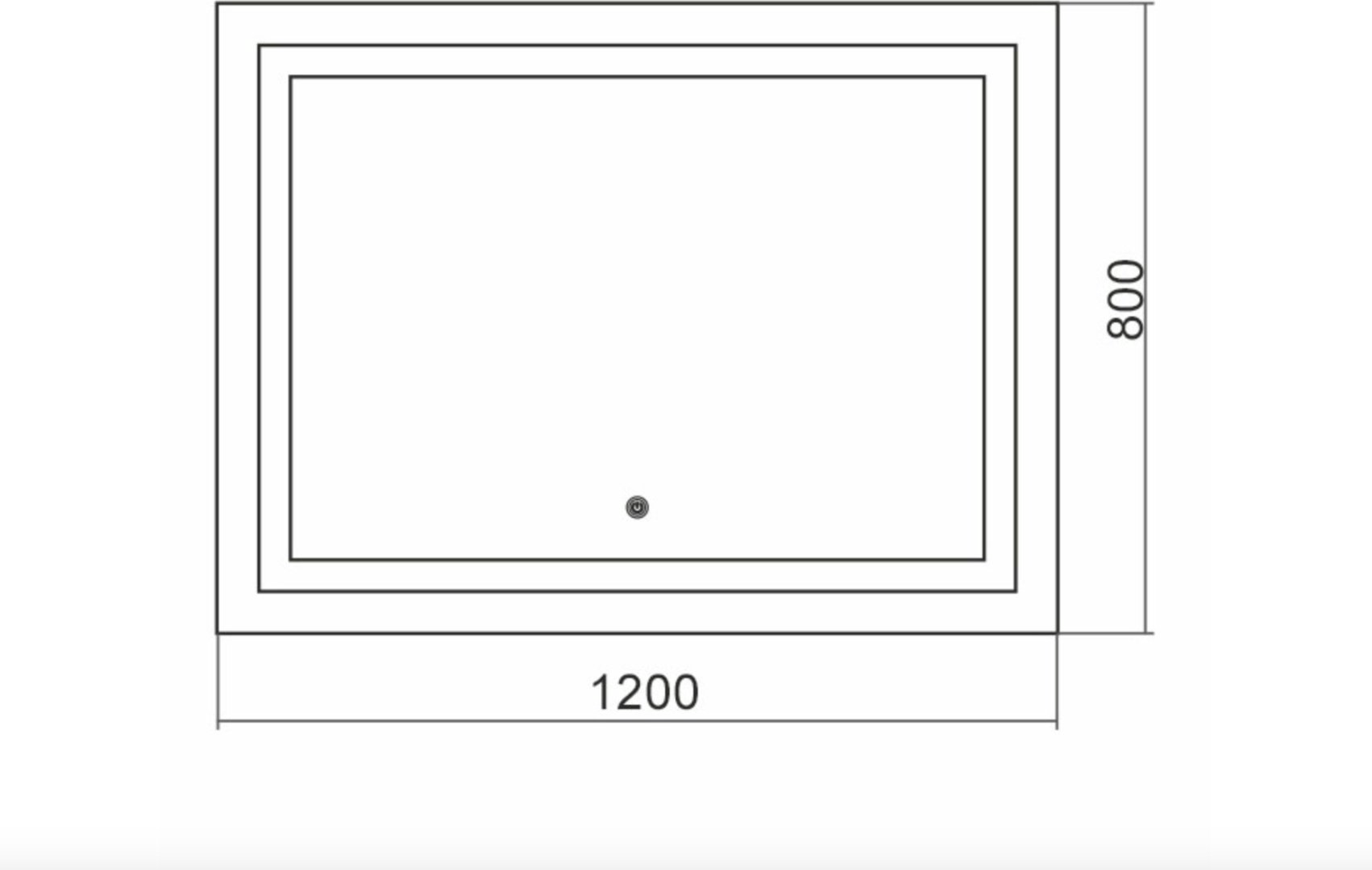 Зеркало настенное LED Ливия 120x80см купить,77000