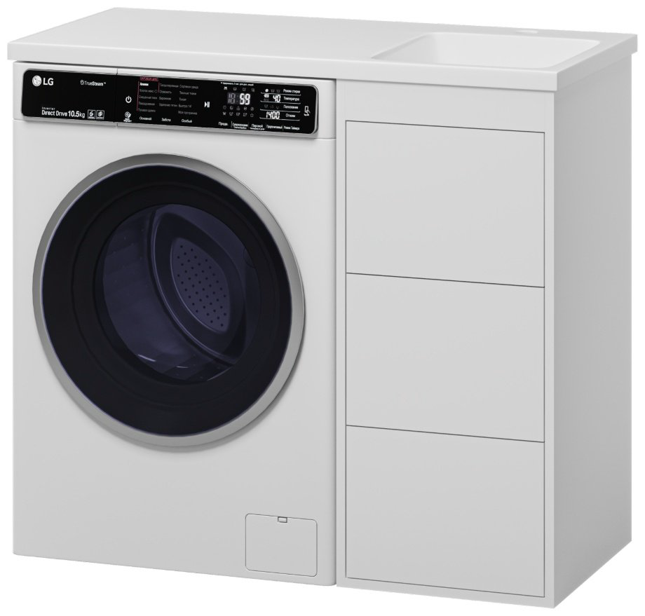 Тумба с раковиной Brevita Grafit 38.5x85.7x46см белый купить,NaN