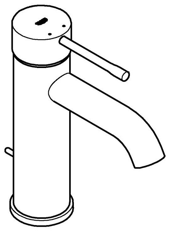 Смеситель для раковины (умывальника) Grohe 24171GN1, однозахватный купить,NaN