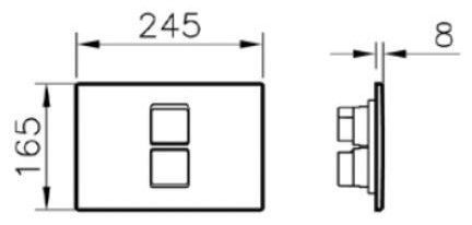 VitrA кнопка смыва 740-0112 купить,NaN