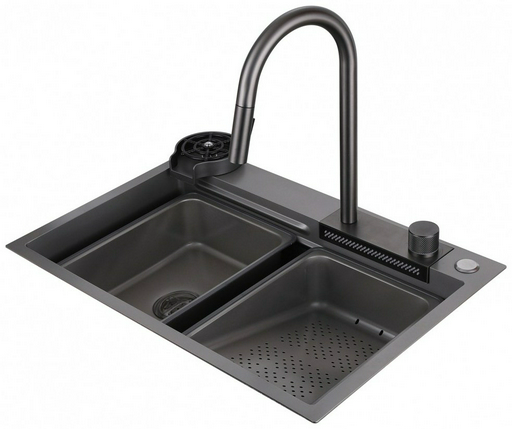 Кухонная мойка Abber Wasser Kreis AF2194NG врезная 68х46х22.5 см, нержавеющая сталь