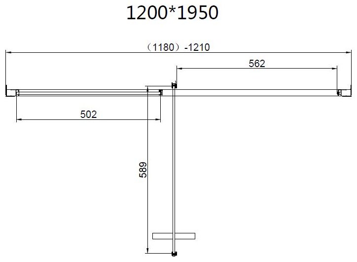 Душевое ограждение KABINKA.KZ двухстенное VSR-4SLP9012CLB, 1200х1950 мм купить,NaN
