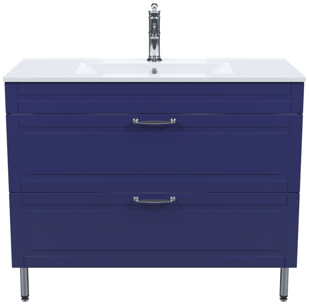 Тумба с раковиной IDDIS Oxford OXF10N1i95K / 0131000i28 , 100x66x45.5 см, синий