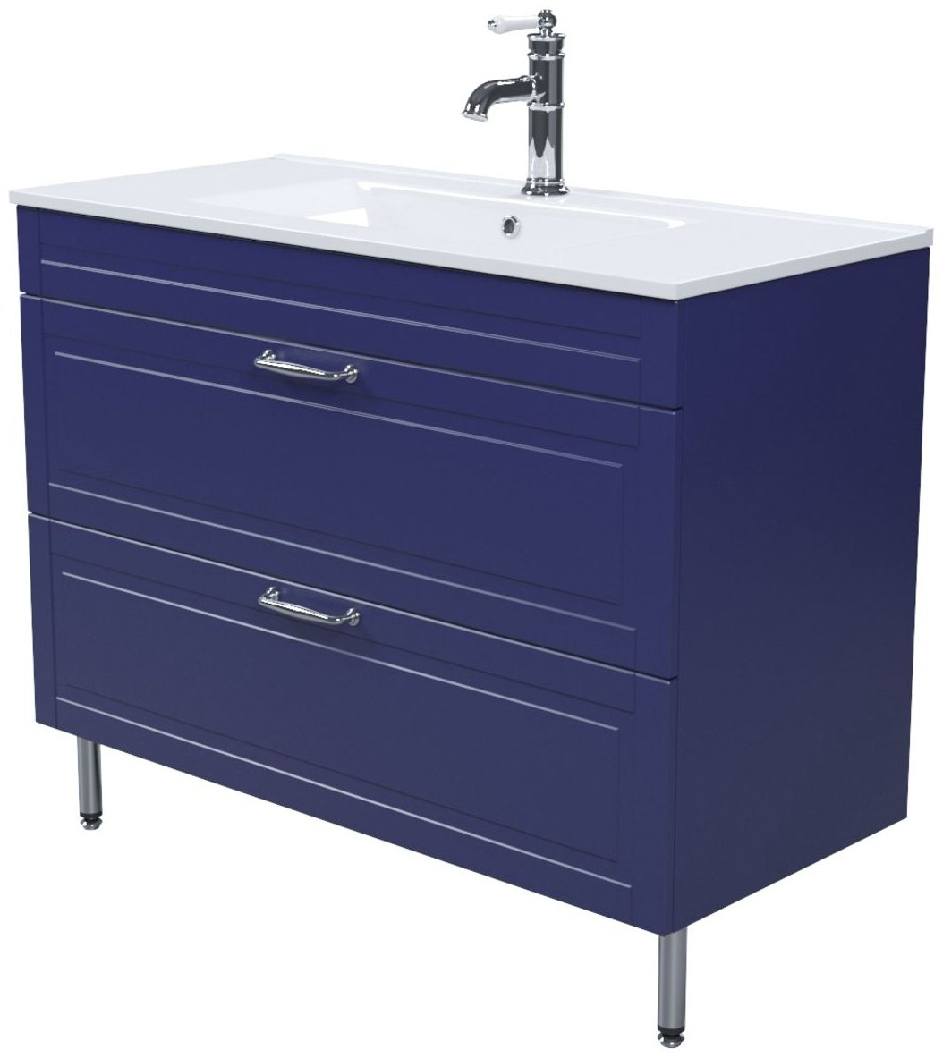 Тумба с раковиной Iddis Oxford OXF10N1i95K 0131000i28 100x66x45.5см синий купить,NaN