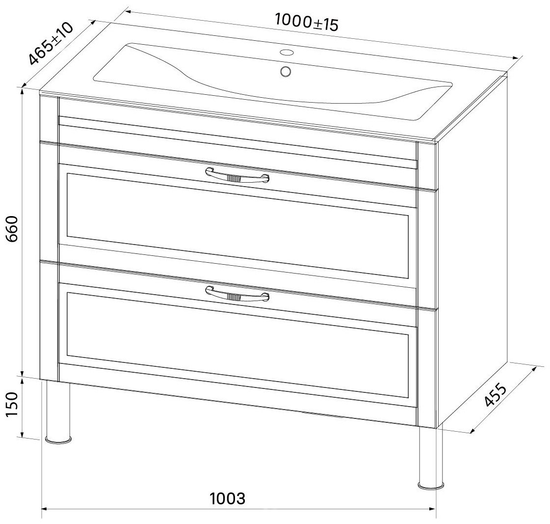 Тумба с раковиной Iddis Oxford OXF10N1i95K 0131000i28 100x66x45.5см синий купить,NaN