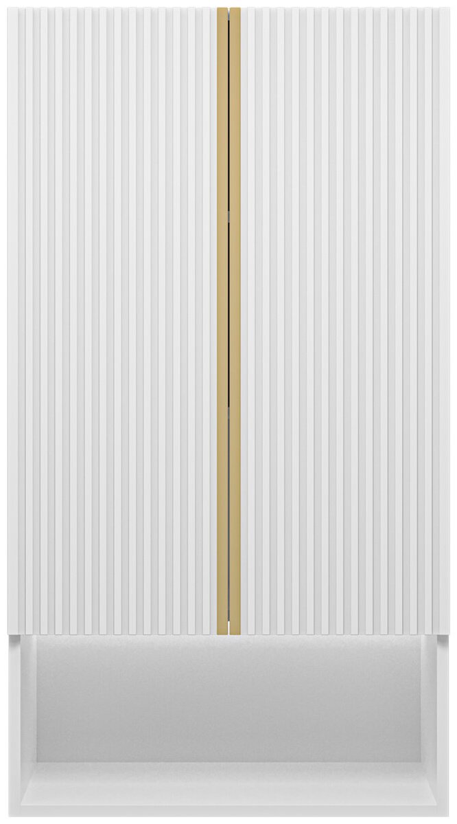 Комплект для ванной Brevita VEGA (шкаф, тумба под раковину, раковина) белый