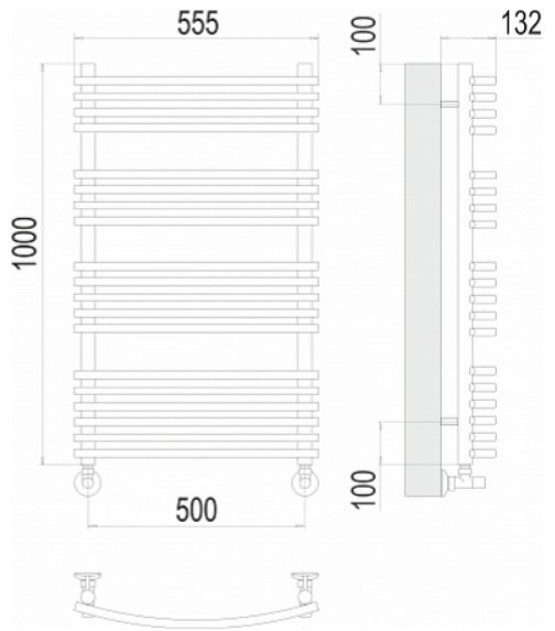 Полотенцесушитель TERMINUS электрический 4670078531179, лесенка 50x85 см купить,NaN