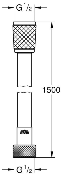 Шланг для душа Grohe пластик 150 см, Vitalioflex Trend купить,NaN