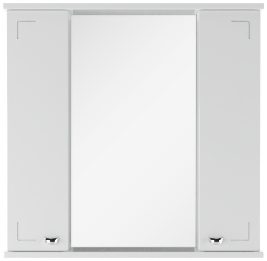 Шкаф зеркальный навесной KABINKA.KZ Классик 70 , 71.6x15.4x70 см, белый