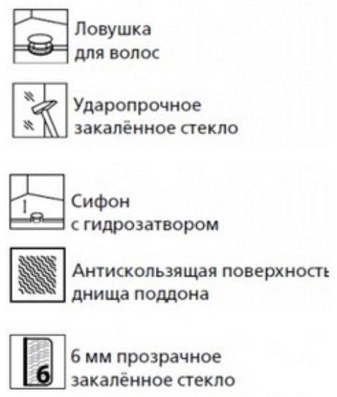 Душевое ограждение KABINKA.KZ двухстенное ESR-7180B, 1200х2000 мм