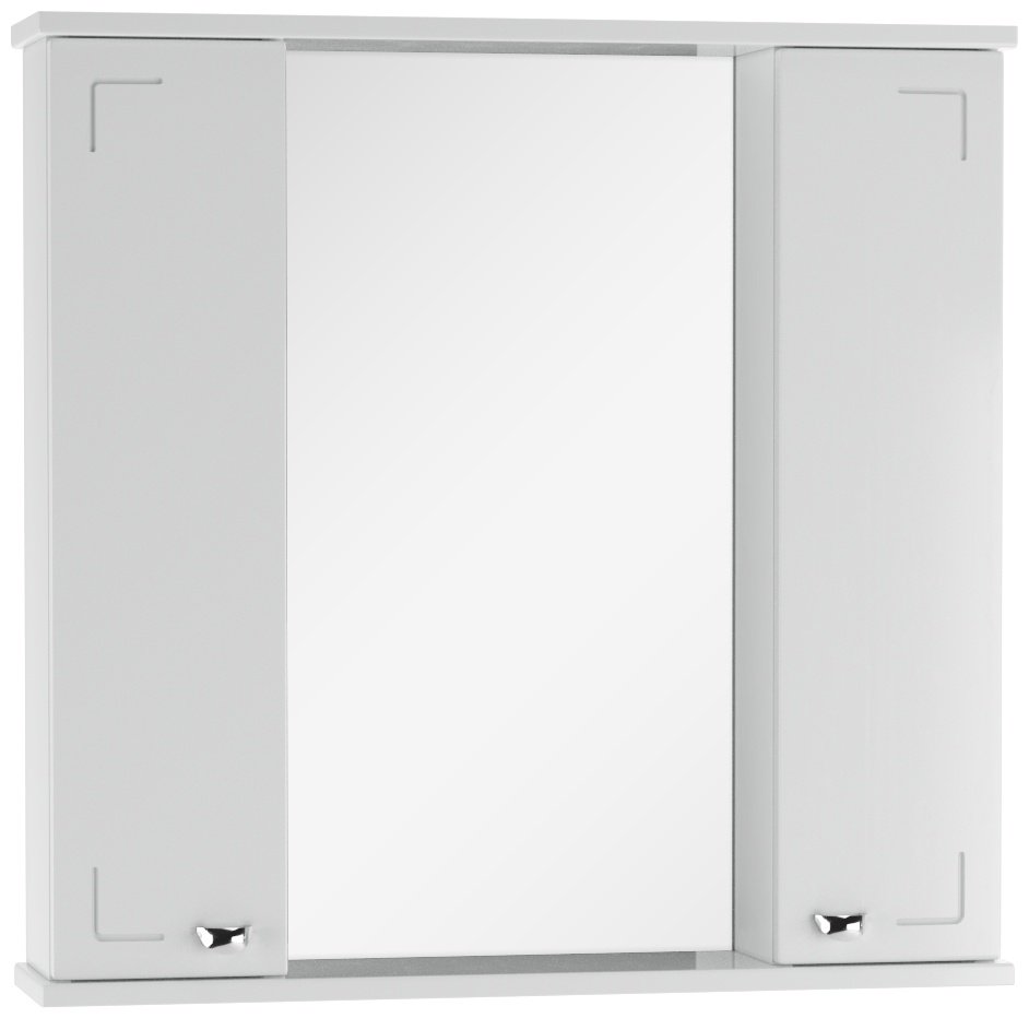 Шкаф зеркальный навесной KABINKA.KZ Классик 70 , 71.6x15.4x70 см, белый