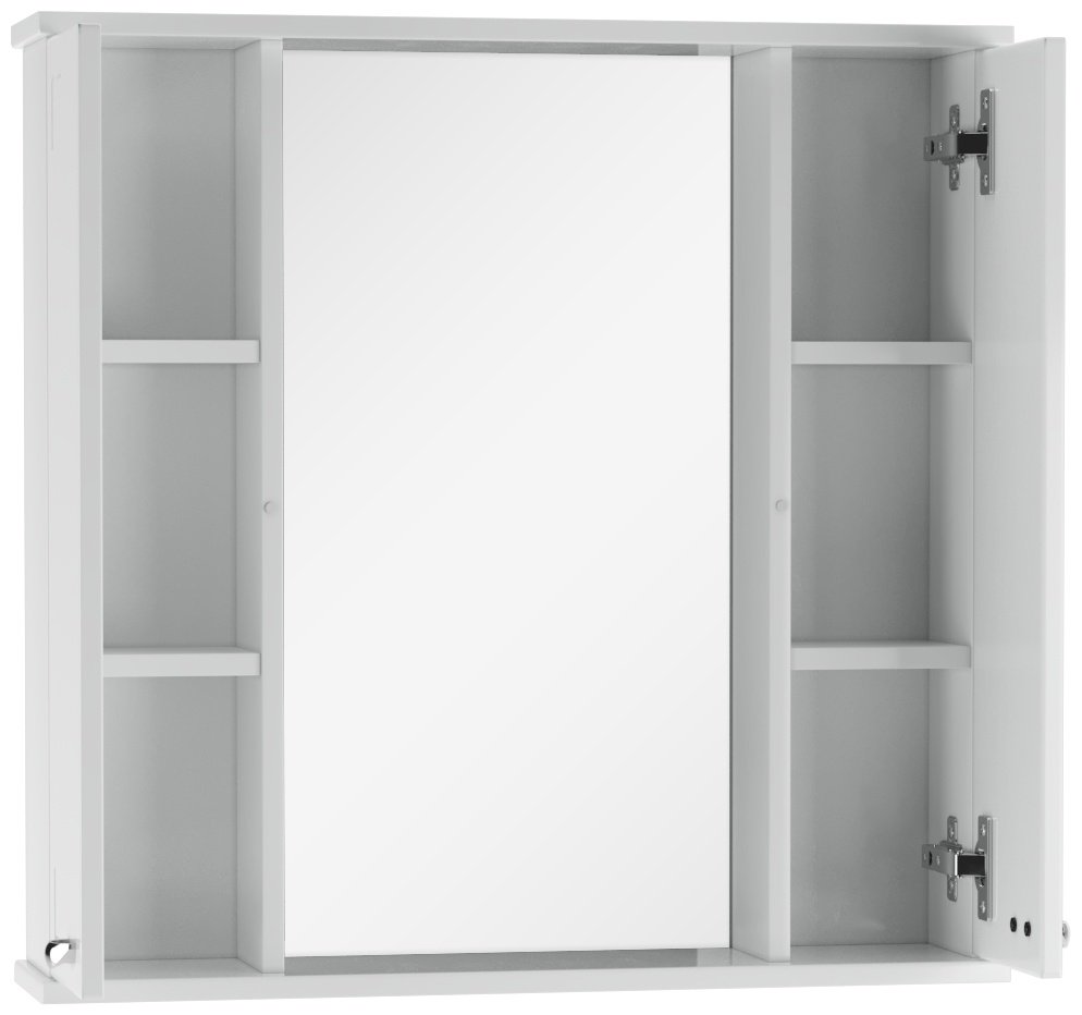 Шкаф зеркальный навесной KABINKA.KZ Классик 70 , 71.6x15.4x70 см, белый
