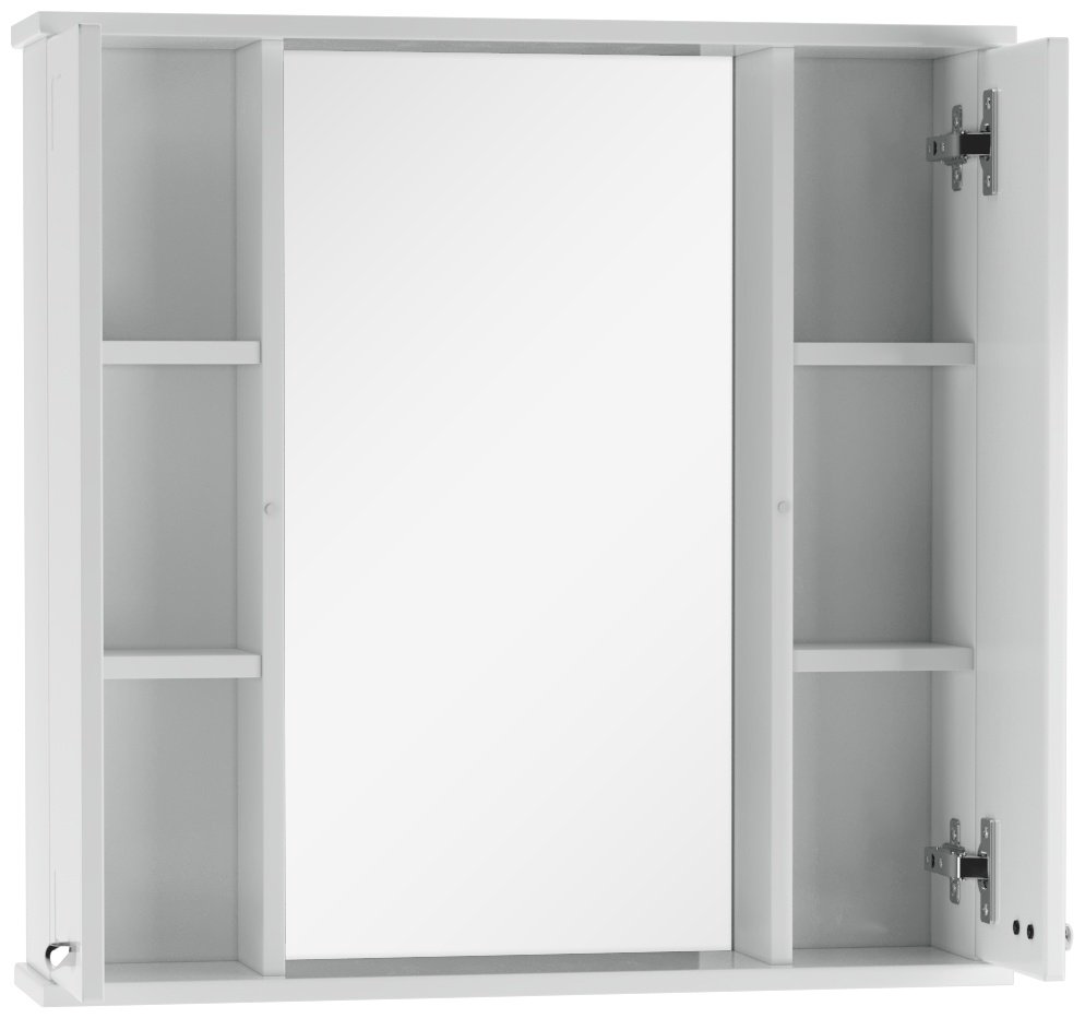 Шкаф зеркальный навесной KABINKA.KZ Классик 70 , 71.6x15.4x70 см, белый купить,NaN