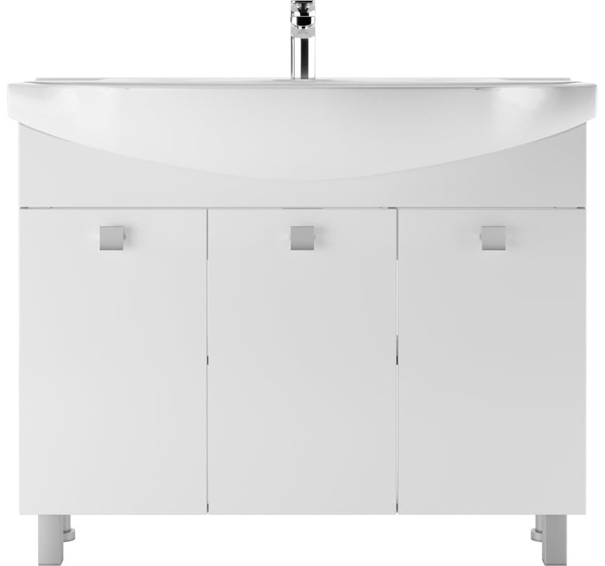 Тумба с раковиной KABINKA.KZ Мега 105 DM4603T, 101.2x72x34.1 см, белый купить,NaN