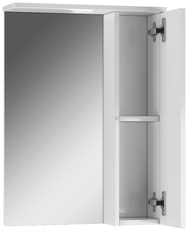 Шкаф зеркальный навесной KABINKA.KZ Лилия 50 правый, 50.6x15.1x70.1 см, белый