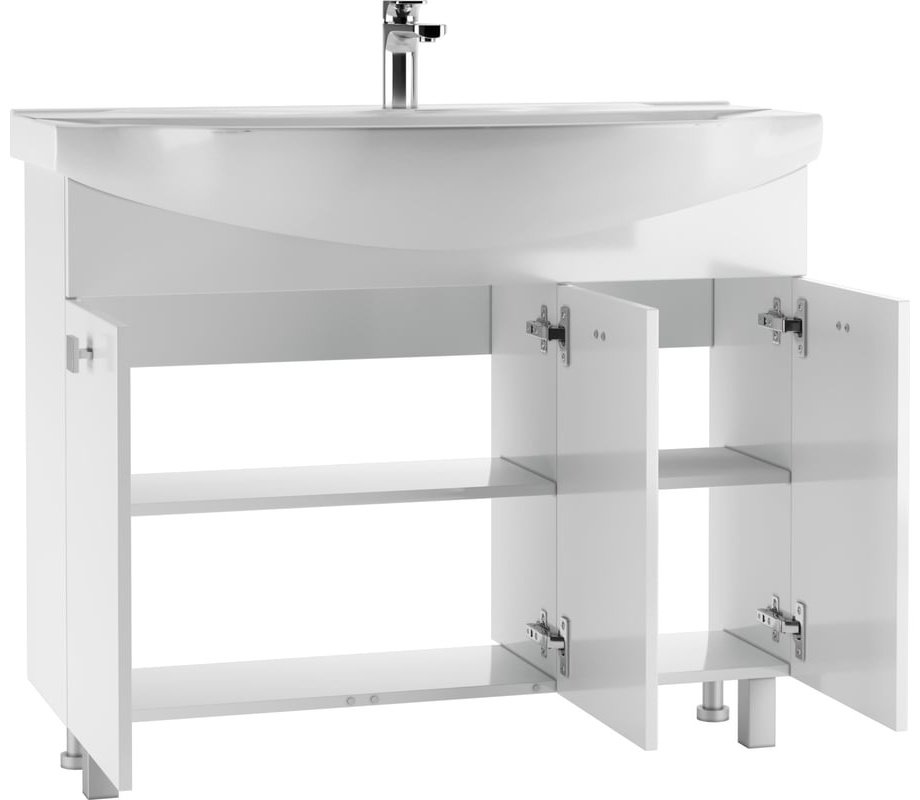 Тумба с раковиной KABINKA.KZ Мега 105 DM4603T, 101.2x72x34.1 см, белый купить,NaN