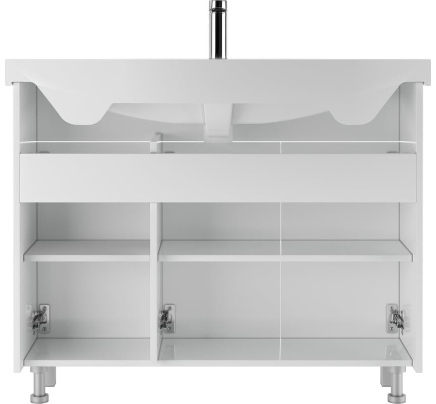 Тумба с раковиной KABINKA.KZ Мега 105 DM4603T, 101.2x72x34.1 см, белый купить,NaN