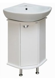 Комплект для ванной Lindis Марк (тумба под раковину, раковина) белый