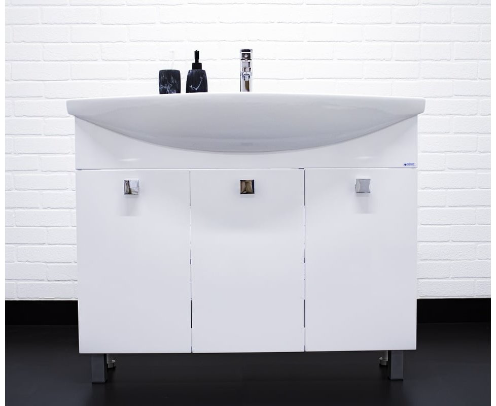 Тумба с раковиной KABINKA.KZ Мега 105 DM4603T, 101.2x72x34.1 см, белый купить,NaN