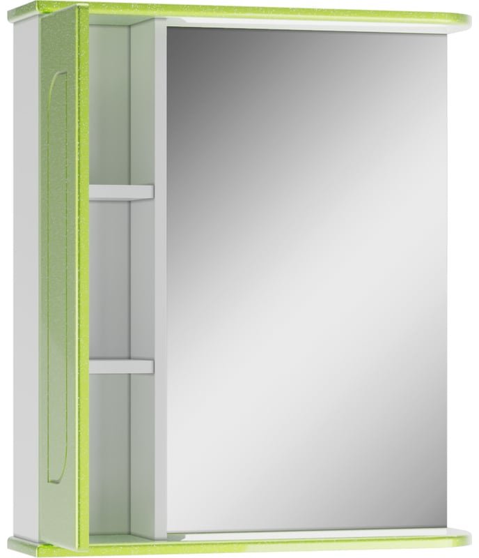 Шкаф зеркальный навесной KABINKA.KZ DA1127HZR, 61.5x15.4x70 см, зеленый
