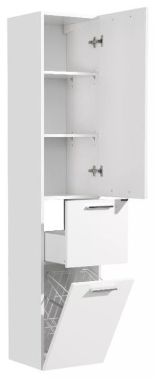 Шкаф-пенал Акватон Инди 1A188603ND010 34x32x164.7см купить,NaN