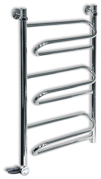 Полотенцесушитель НИКА электрический CURVE ЭК ЛZ 60/50, нестандартный 50x60 см