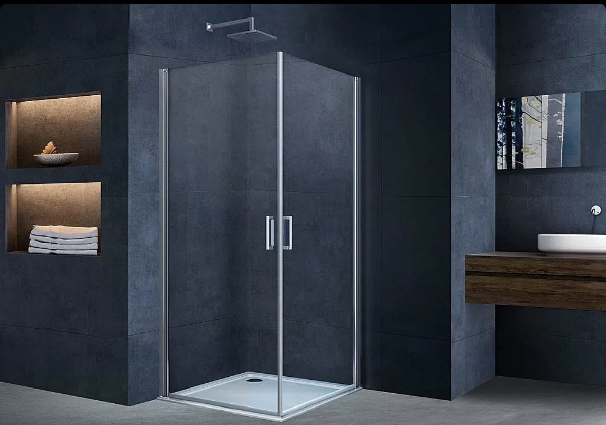 Душевое ограждение KABINKA.KZ двухстенное VSR2-3AL7085CL, 700х1900 мм купить,NaN