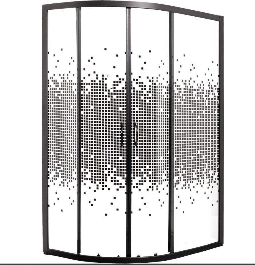 Душевое ограждение KABINKA.KZ двухстенное МОНОМАХ ДУ 100/70/180 МЗ BL L/R, 700х1800 мм