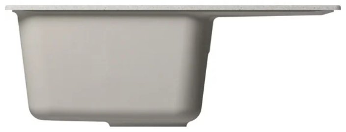 Кухонная мойка Mixline ML-GM-26 врезная 47х58х19 см, искусственный мрамор, тон серый