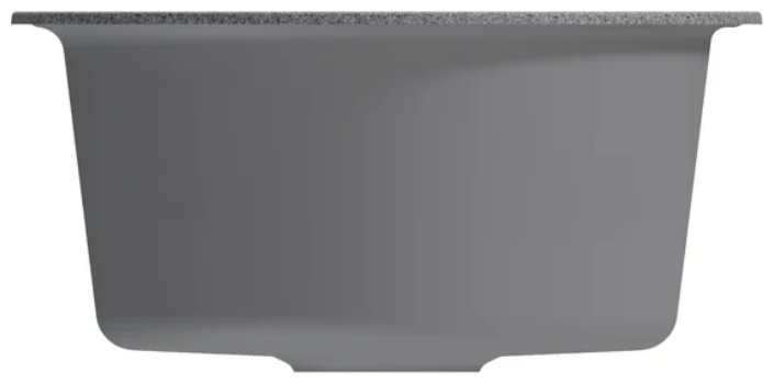 Кухонная мойка Mixline ML-GM-12 врезная 48х48х21 см, искусственный мрамор, тон темно-серый купить,NaN