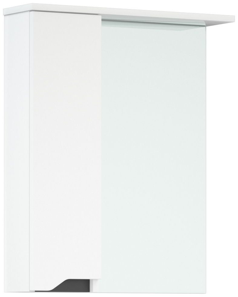 Шкаф зеркальный навесной Cetus Грейп 60 С 60x15.5x72.1см белый купить,NaN