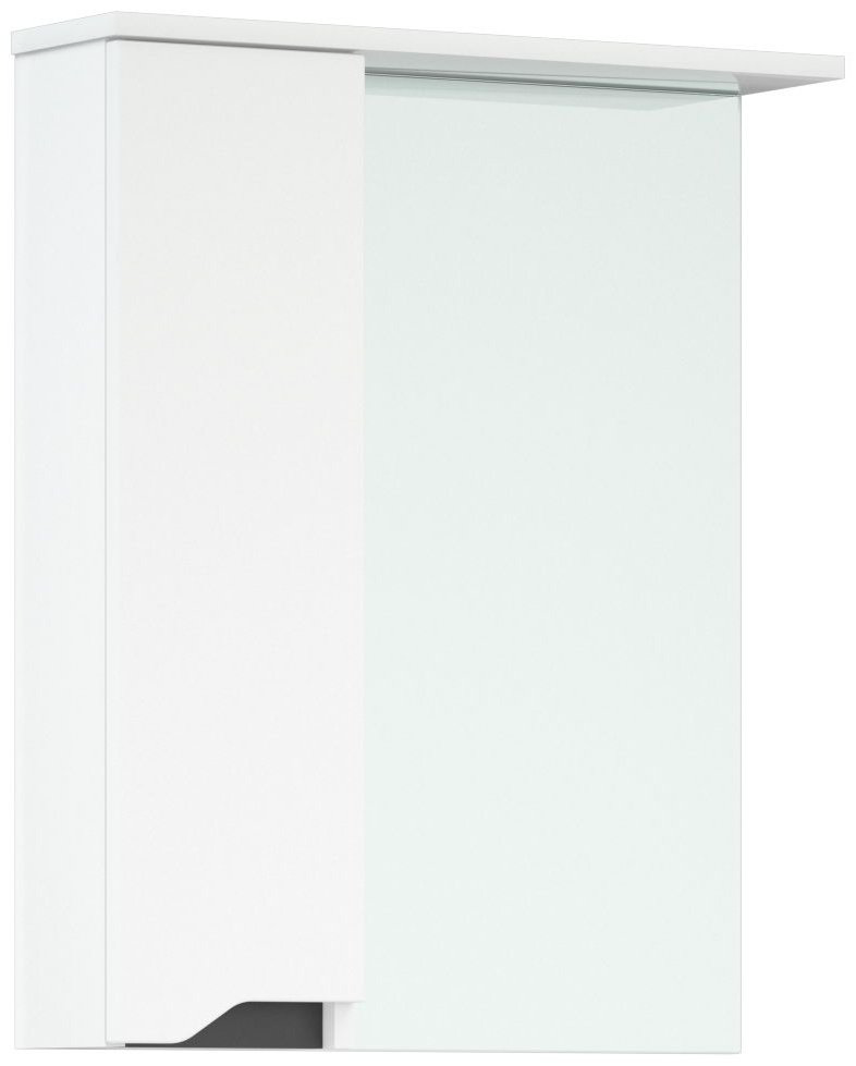 Шкаф зеркальный навесной Cetus Грейп 60 С 60x15.5x72.1см белый купить,NaN