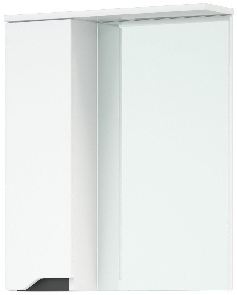 Шкаф зеркальный навесной Cetus Грейп 60 С 60x15.5x72.1см белый купить,NaN