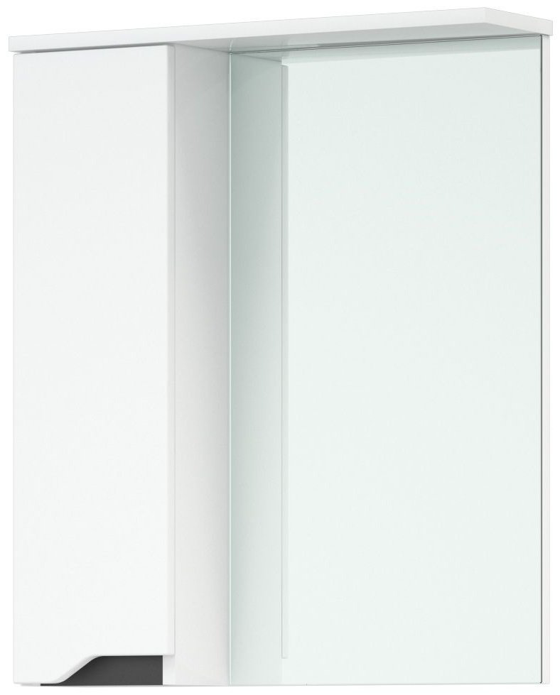 Шкаф зеркальный навесной Cetus Грейп 60 С 60x15.5x72.1см белый купить,NaN