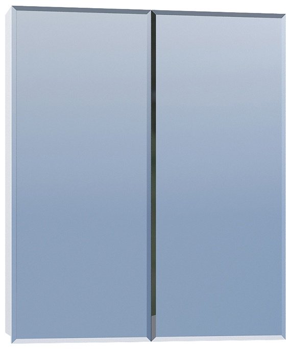 Шкаф зеркальный навесной Kabinka.kz Grand 60x14x71.4см белый купить,NaN