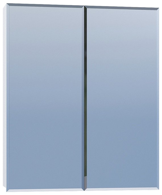 Шкаф зеркальный навесной Kabinka.kz Grand 60x14x71.4см белый купить,NaN