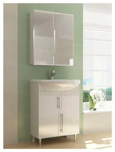 Шкаф зеркальный навесной Kabinka.kz Grand 60x14x71.4см белый купить,NaN
