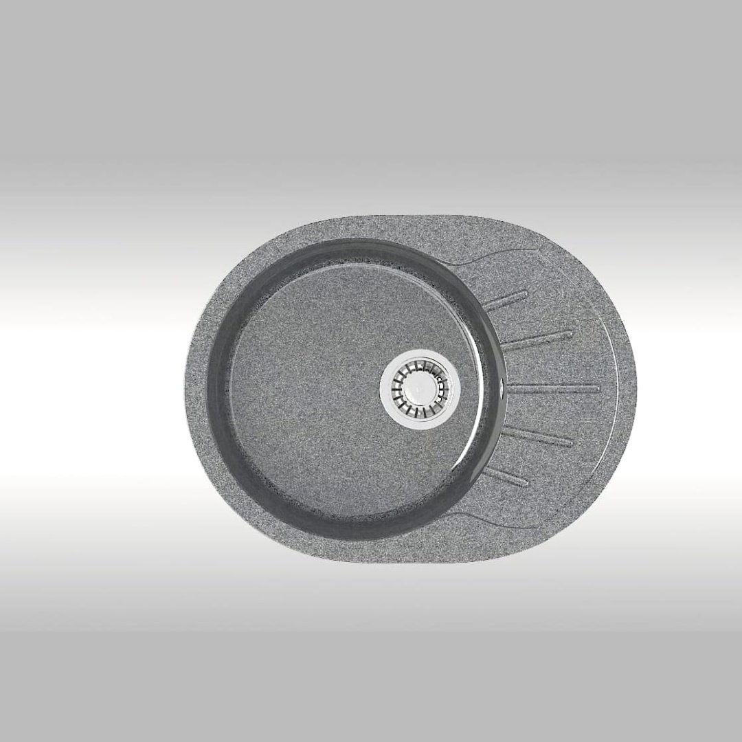 Кухонная мойка Marrbaxx L10G35 накладная 57.5х44х21.5 см, искусственный камень, тон серый купить,NaN
