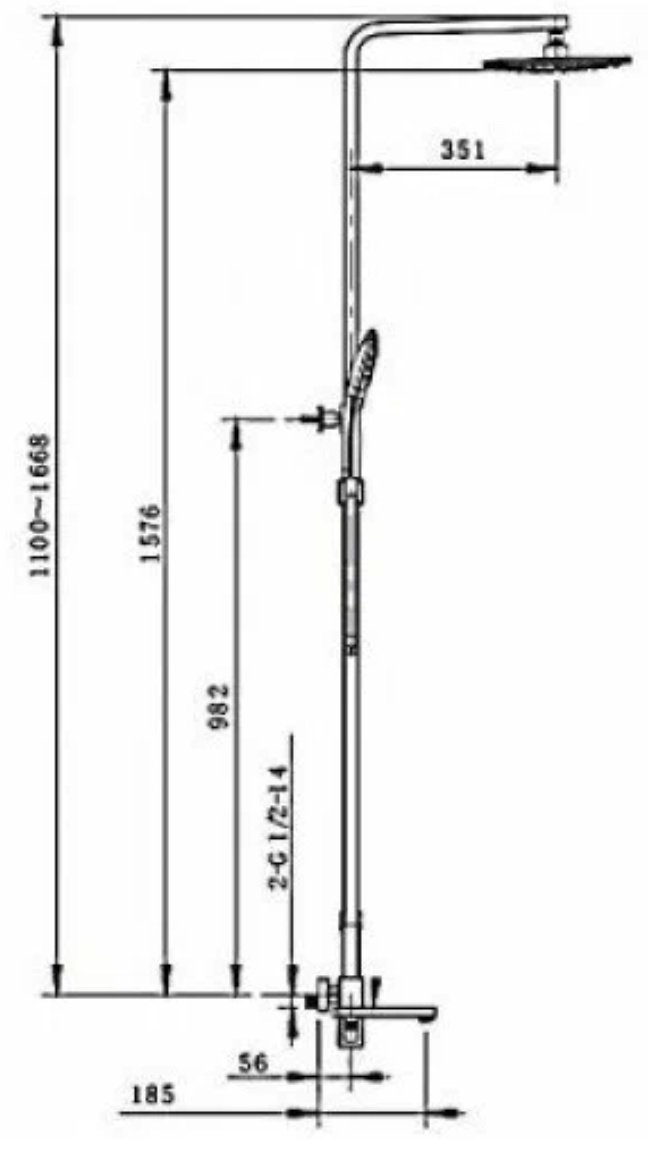 Gappo душевой набор (гарнитур) G2418-1