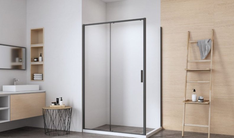 Душевое ограждение KABINKA.KZ двухстенное AE65-140x90-BT, 1400х1900 мм